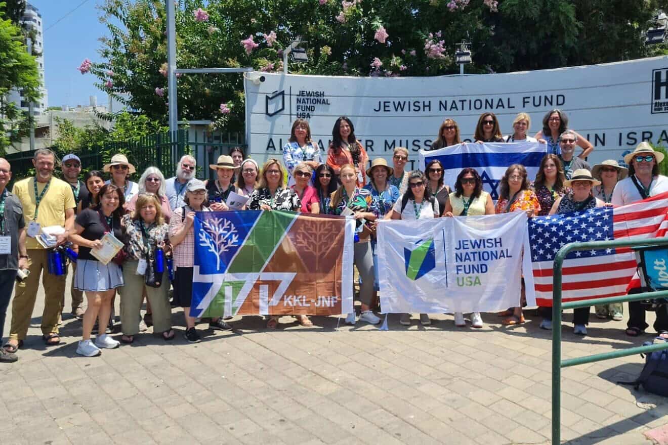 Participants in the educators mission to Israel visit the Jewish National Fund-USA's Alexander Muss High School in Israel. Credit: Courtesy.
