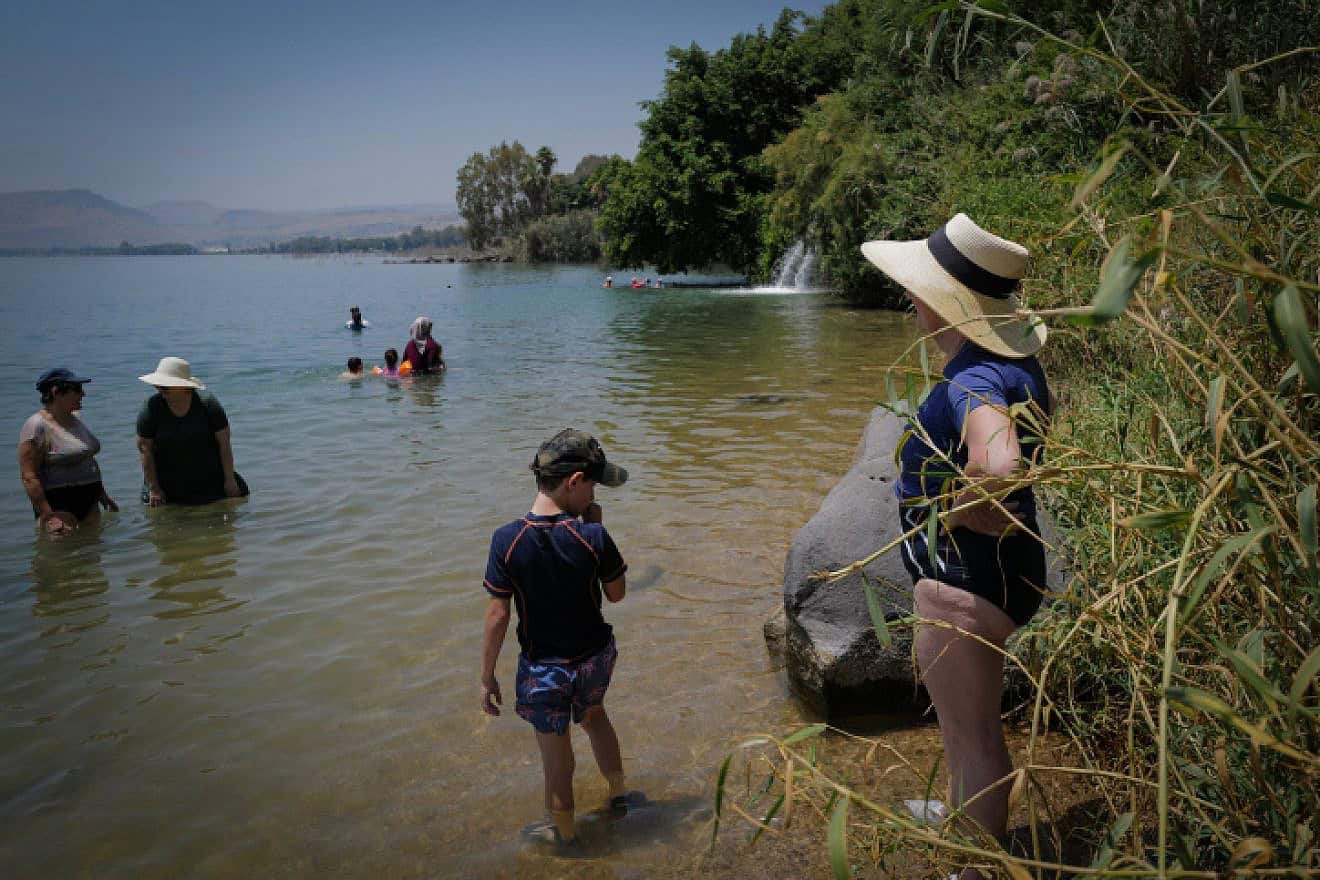 Bathers at the Sea of Galilee, June 13, 2024. Photo by Michael Giladi/Flash90.