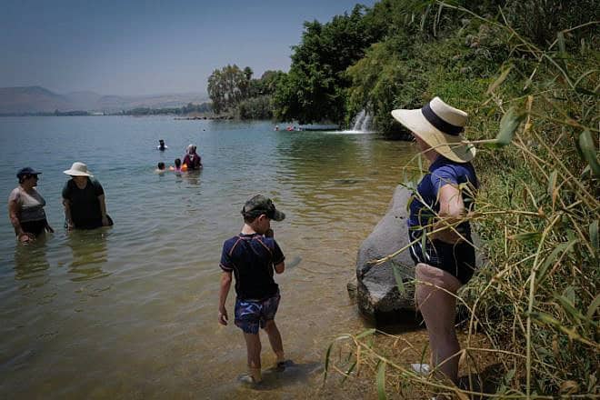 Bathers at the Sea of Galilee, June 13, 2024. Photo by Michael Giladi/Flash90.