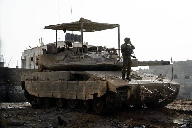 Israeli forces during operational activity in the Gaza Strip, July 2024. Credit: IDF.