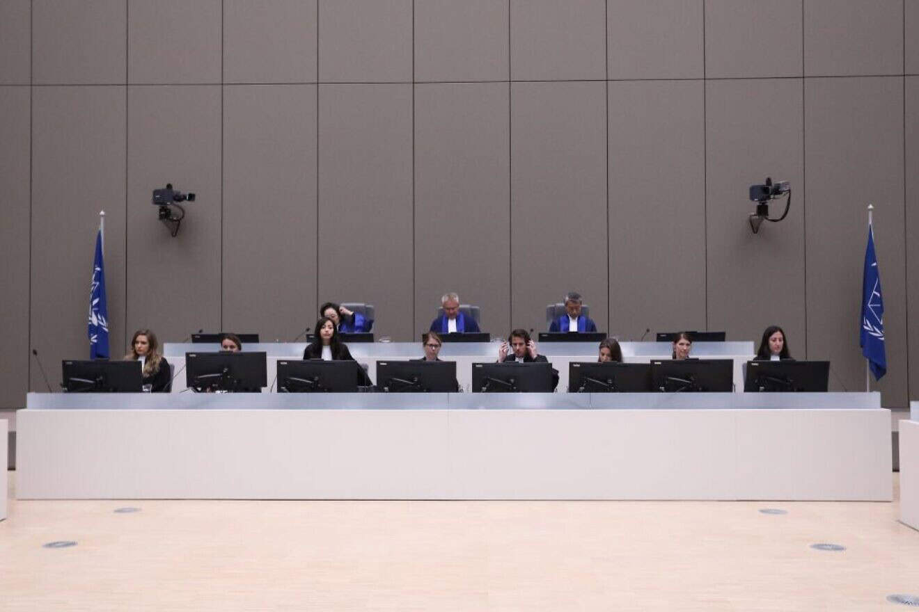 A session of the International Criminal Court in The Hague, July 8, 2019. Photo by Eva Plevier/POOL/AFP via Getty Images.