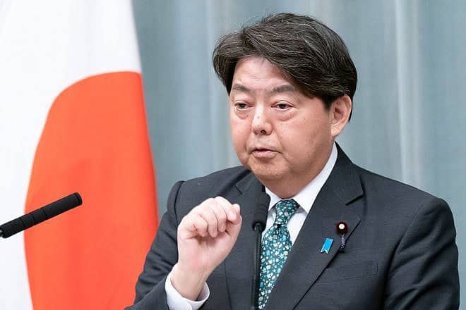 Japan's chief Cabinet secretary, Yoshimasa Hayashi, speaks during a press conference at the prime minister's official residence in Tokyo, Dec. 14, 2023. Photo by Tomohiro Ohsumi/Getty Images.