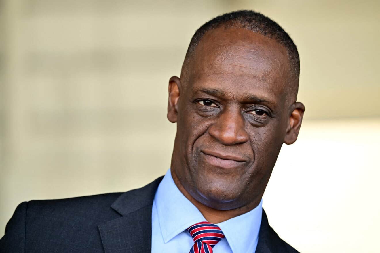 U.S. Ambassador to Qatar Timmy Davis poses for a picture in Doha, March 21, 2024. Photo by Giuseppe Cacace/AFP via Getty Images.