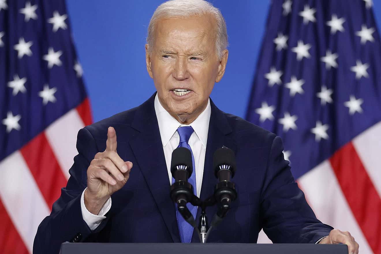 U.S. President Joe Biden holds news conference at the 2024 NATO Summit on July 11, 2024 in Washington, DC. Photo by Kevin Dietsch/Getty Images.