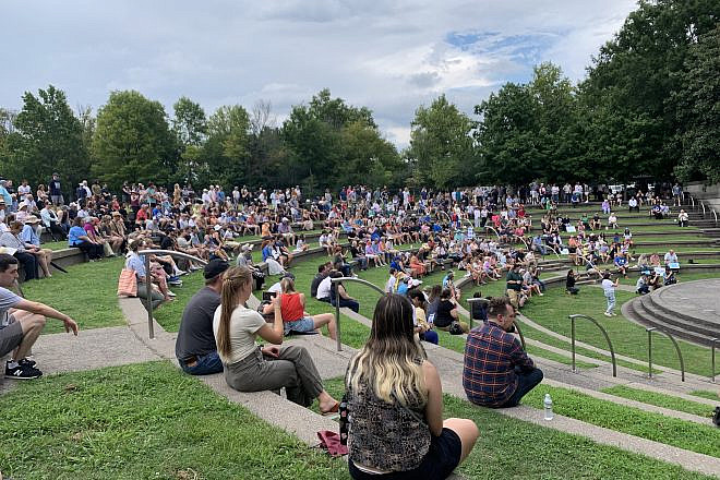 A rally against antisemitism hosted by the Jewish Federation of Greater Nashville on July 21, 2024. Credit: Jewish Federation of Greater Nashville.