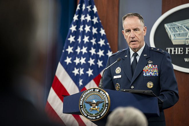 Pentagon press secretary U.S. Air Force Maj. Gen. Pat Ryder conducts a press briefing at the Pentagon, July 16, 2024. Credit: U.S. Navy Petty Officer 1st Class Alexander Kubitza/U.S. Department of Defense.
