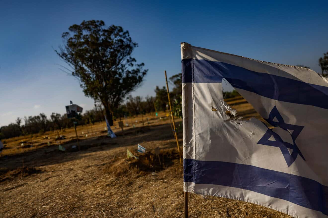 The site of the Nova music festival massacre in southern Israel, June 9, 2024. Photo by Chaim Goldberg/Flash90.