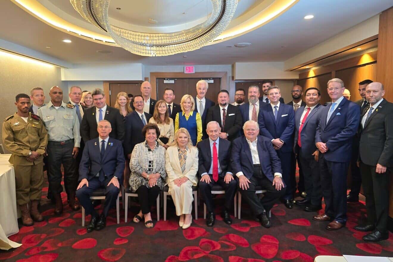 Israeli Prime Minister Benjamin Netanyahu meets with Evangelical Christian leaders in Washington on July 23, 2024. Photo by Amos Ben Gershon/GPO.