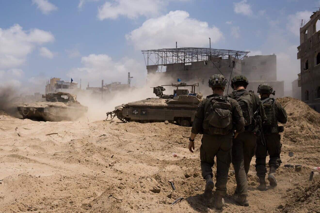 Israeli soldiers during operational activity in eastern Khan Yunis, July 2024. Credit: IDF.