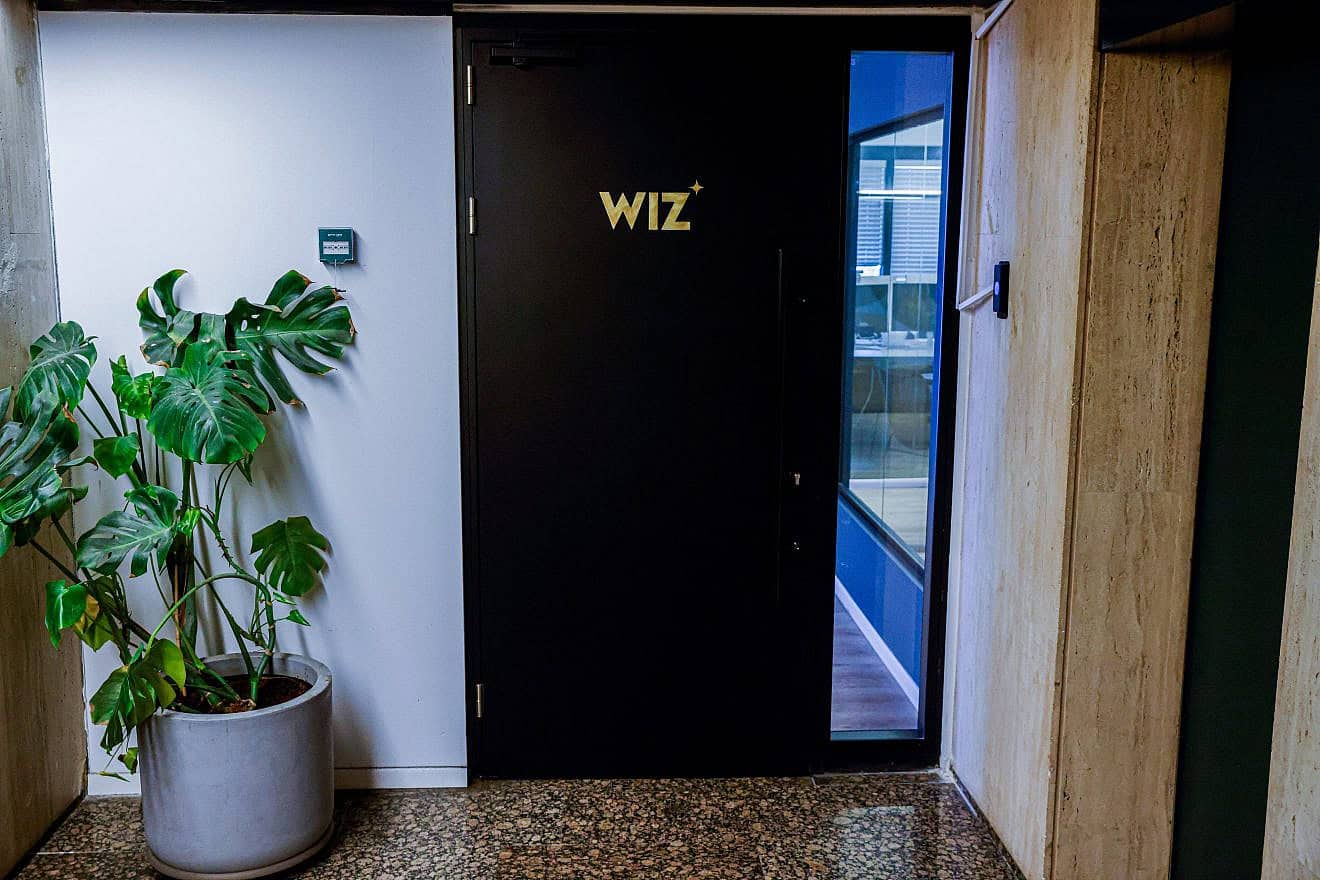 View of the wiz cybersecurity company offices in Tel Aviv, July 15, 2024. Photo by Flash90.