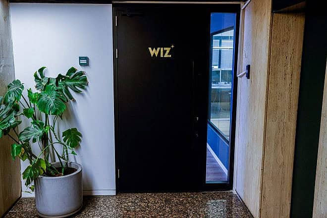 View of the wiz cybersecurity company offices in Tel Aviv, July 15, 2024. Photo by Flash90.