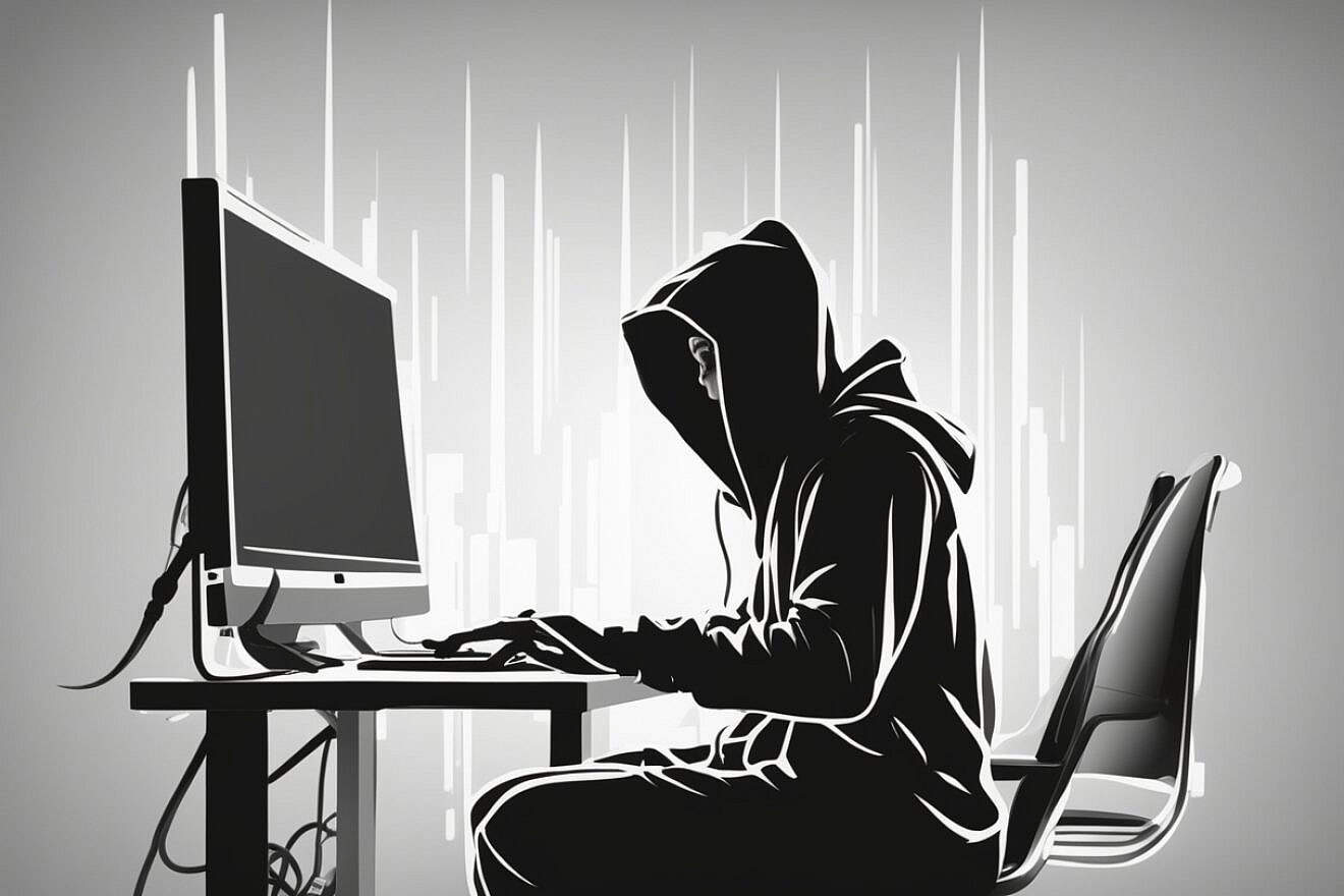 An illustrative image of a computer hacker. Source: DeepAI.