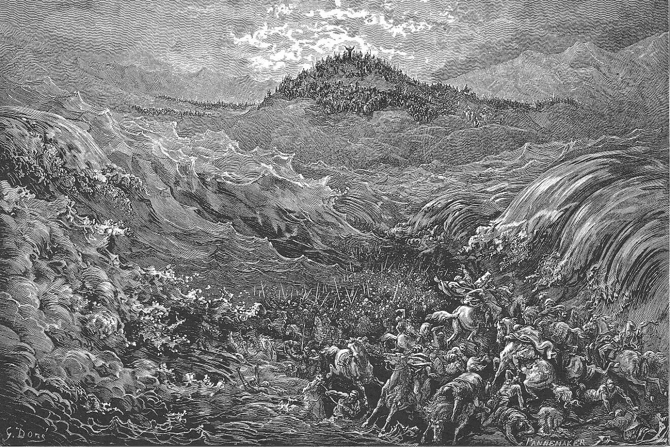"The Egyptians Drown in the Sea" by Gustave Doré, 1886. Source: Wikimedia Commons