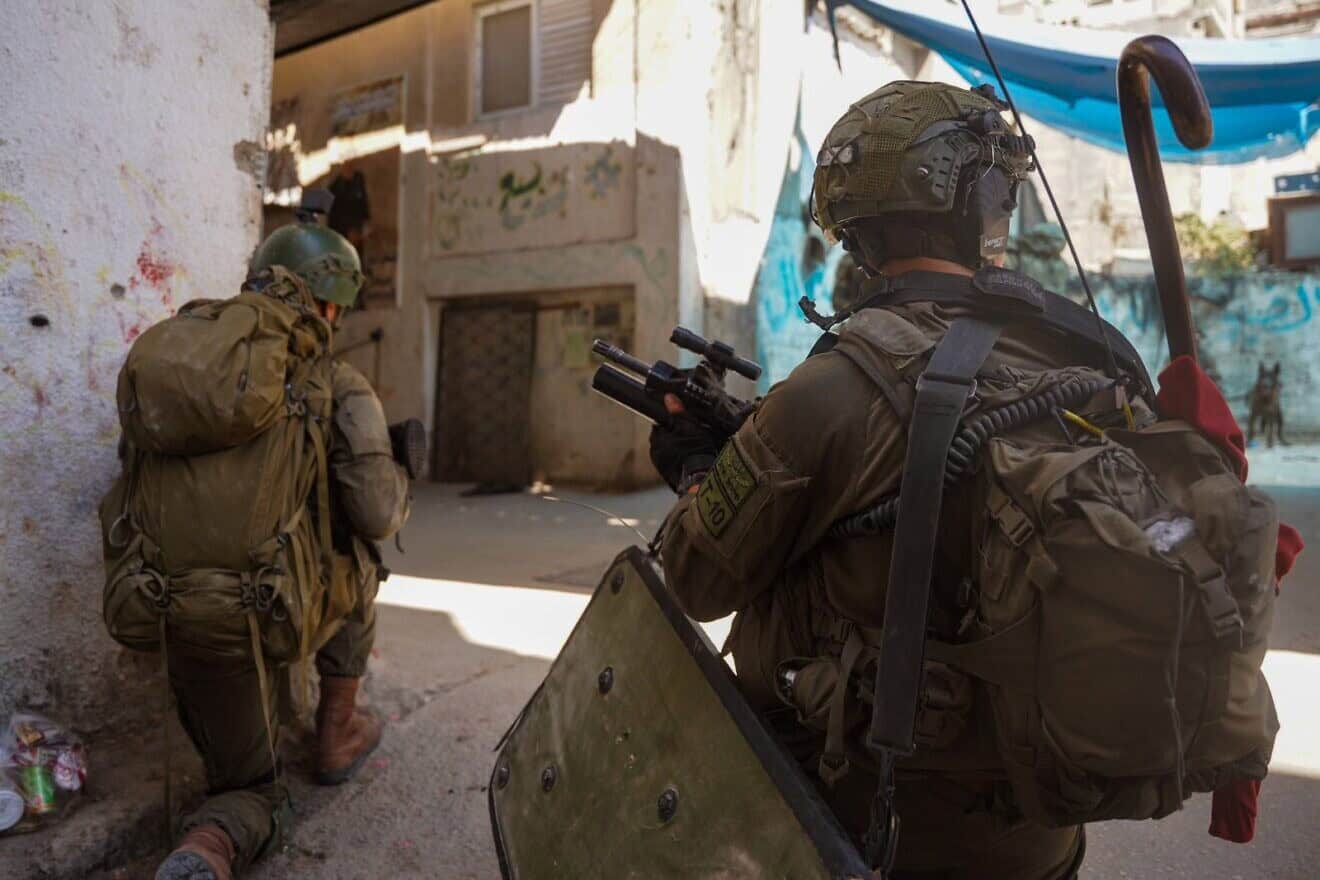 Israeli forces during a counterterror operation in Jenin and Tulkarem in northern Samaria on Aug. 28, 2024. Credit: IDF.