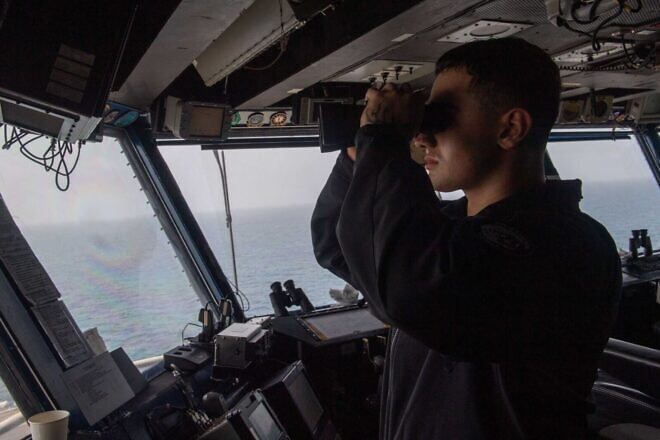 A sailor stands watch aboard the “USS Theodore Roosevelt,” Aug. 21, 2024. Credit: U.S. Navy Photo.
