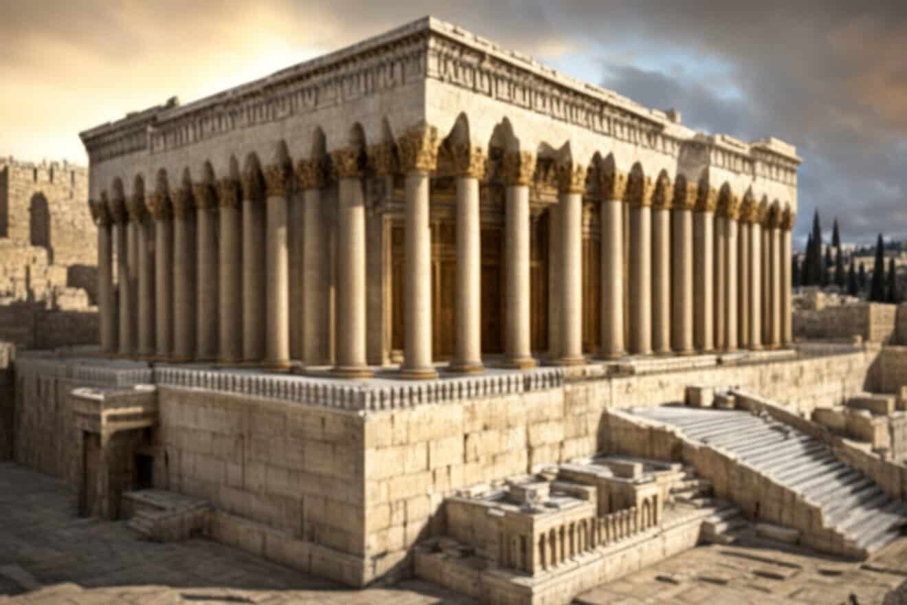 An illustrative image of part of the Second Temple in Jerusalem. Source: DeepAI.