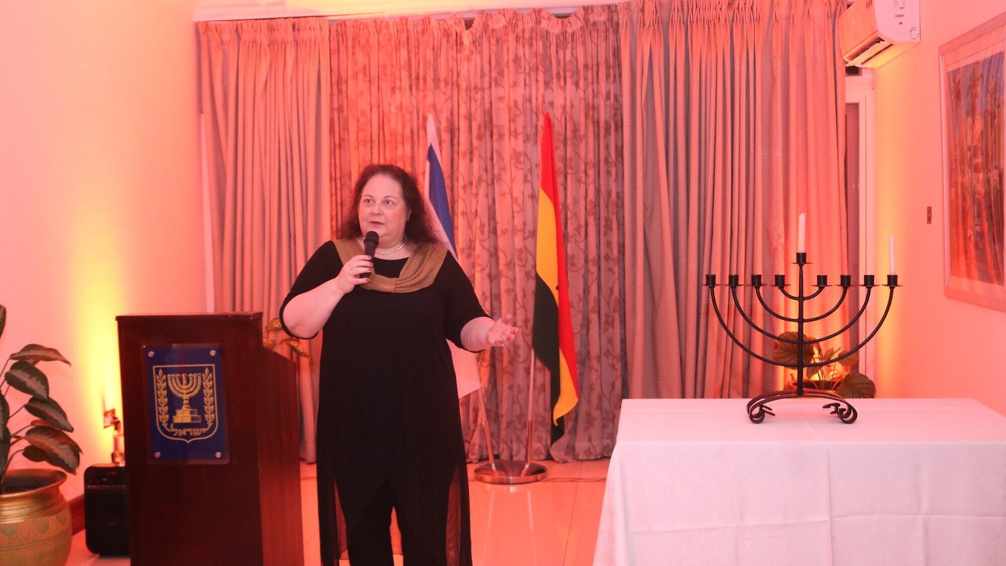 Shlomit Sufa, the Israeli ambassador to Ghana, at an event in Accra. Credit: Israel in Ghana.