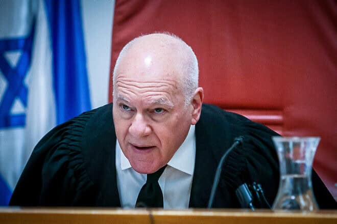 Israeli Supreme Court Justice Uzi Fogelman at the Supreme court in Jerusalem, Nov. 7, 2022. Photo by Oren Ben Hakoon/Flash90.