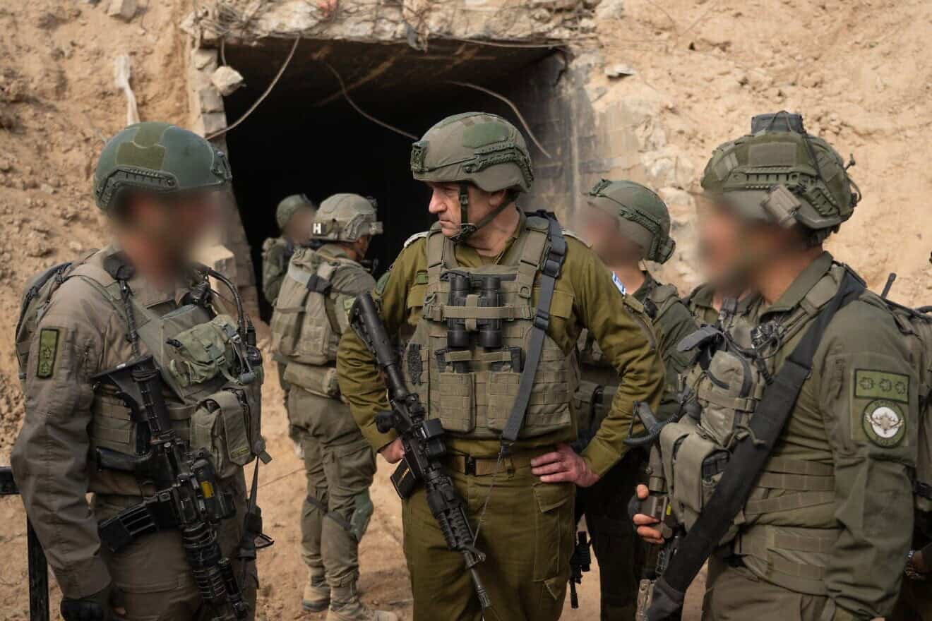 IDF Chief of Staff Lt. Gen. Herzi Halevi during a situational assessment near the Gaza-Egypt border on Aug. 14, 2024. Credit: IDF.