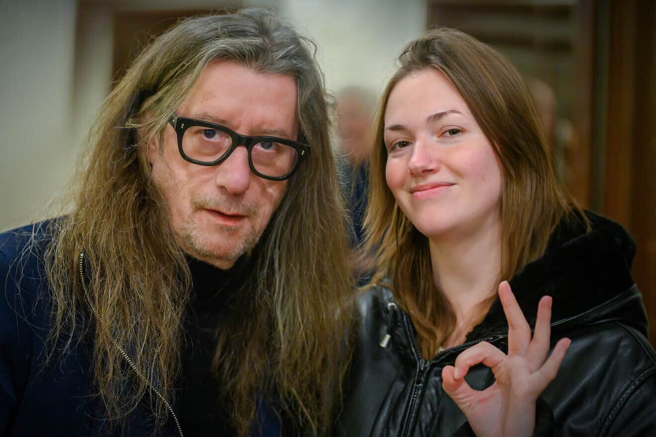 Herman Brusselmans with his partner Lena, with whom he had a son in February 2023, Oct. 15, 2023. Credit: Dirk Annemans via Wikimedia Commons.