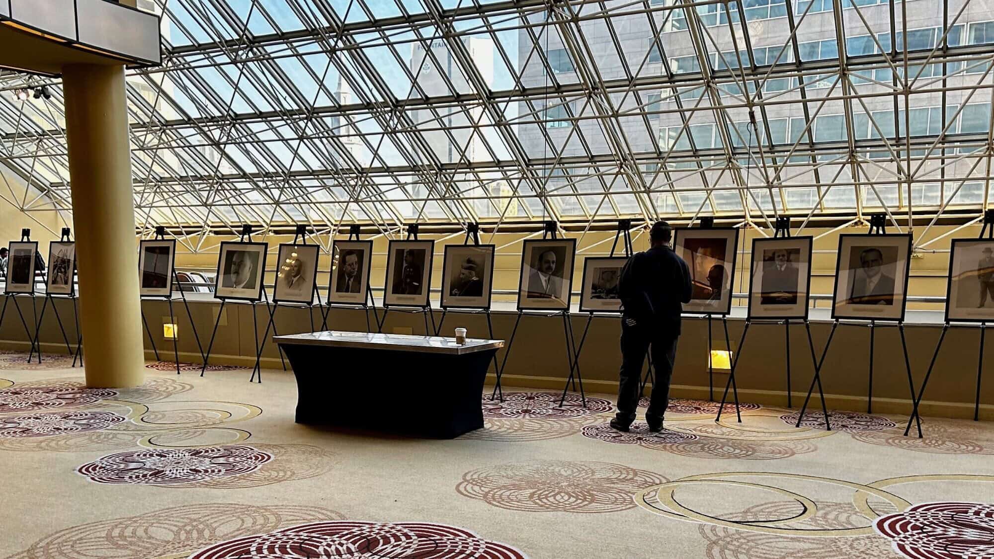 Photos of diplomats who rescued Jews during the World War II and the Holocaust were on display at the International Conference on Jewish Genealogy in Philadelphia, which took place from Aug. 18-22, 2024. Photo by Adam Bell.