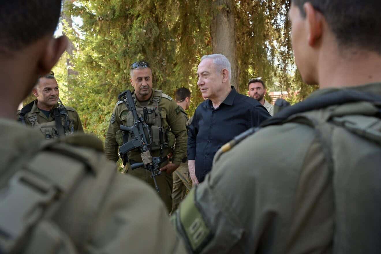 Israeli Prime Minister Benjamin Netanyahu toured the northern border with Lebanon, Aug. 28, 2024. Photo by Ma'ayan Toaf/GPO.
