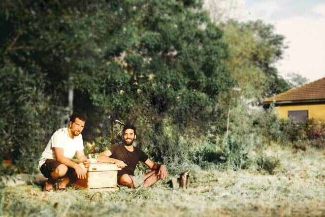Avihai Barzani and Adam Shemesh, owners of B-Green Beekeeping, are one of thousands of small businesses in northern Israel to have been affected by the ongoing war in the region. Credit: Courtesy.