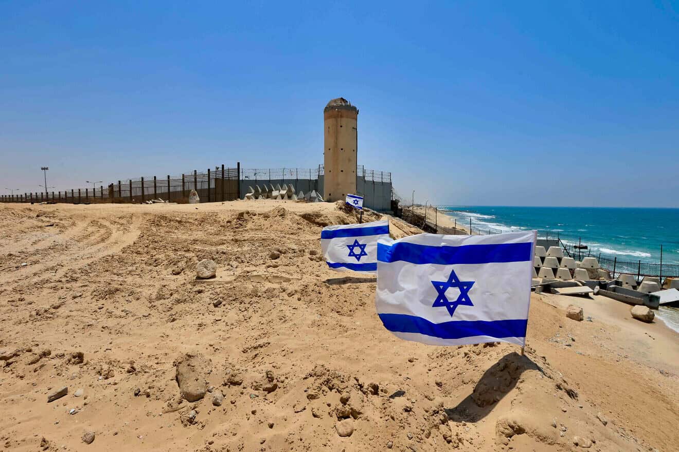 A view of the Philadelphi Corridor between the southern Gaza Strip and Egypt, on July 15, 2024. Photo by Oren Cohen/Flash90.