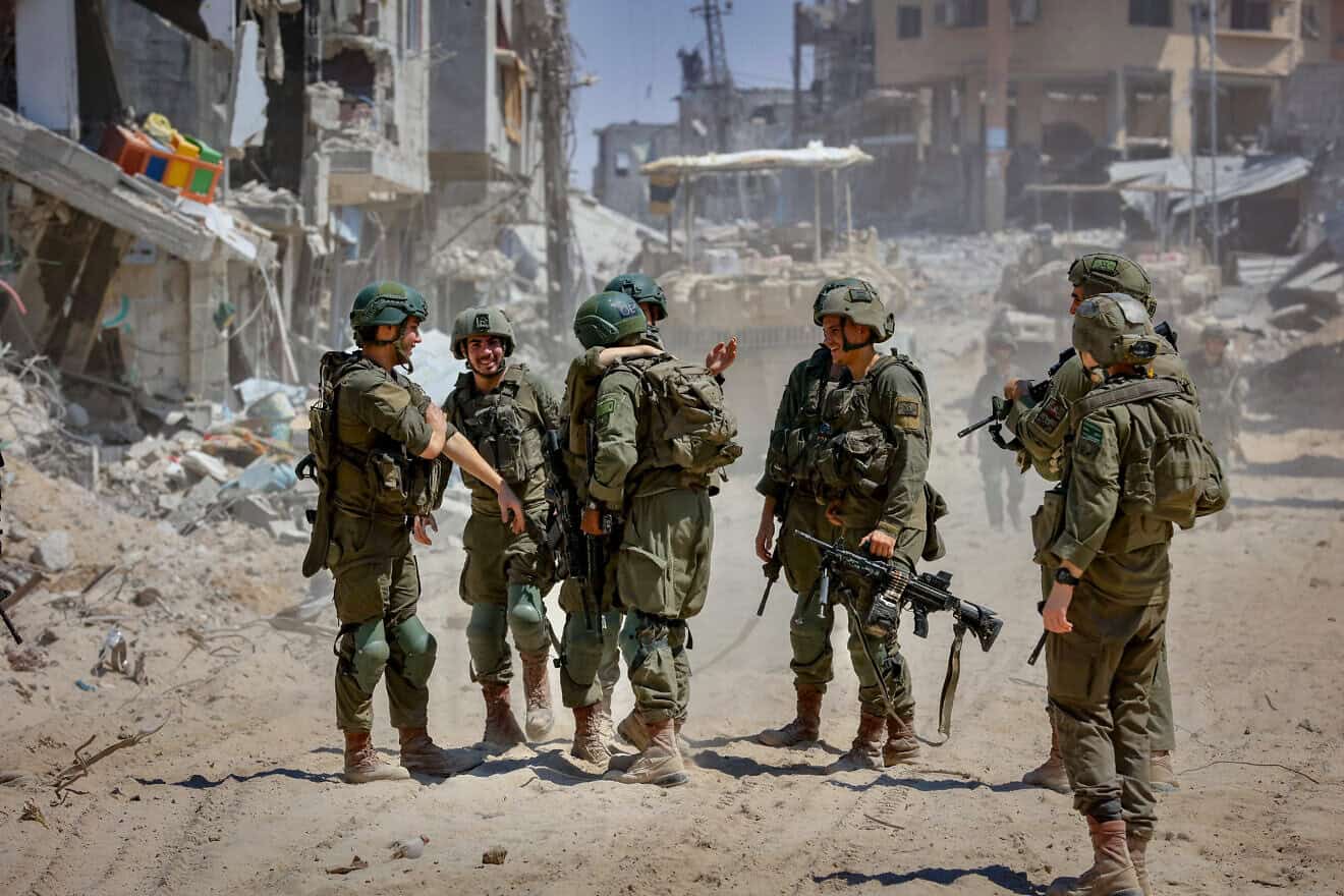 Israeli soldiers operating in Rafah in the southern Gaza Strip, July 22, 2024. Photo by Oren Cohen/Flash90.