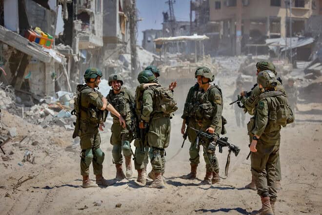 Israeli soldiers operating in Rafah in the southern Gaza Strip, July 22, 2024. Photo by Oren Cohen/Flash90.