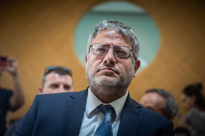 Israeli National Security Minister Itamar Ben-Gvir at the Supreme Court in Jerusalem, Sept. 11, 2024. Photo by Yonatan Sindel/Flash90.