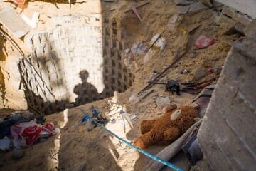 The entrance to the tunnel in Rafah, in the southern Gaza Strip, were the six murdered hostages were found on Aug. 31, 2024. Credit: IDF.