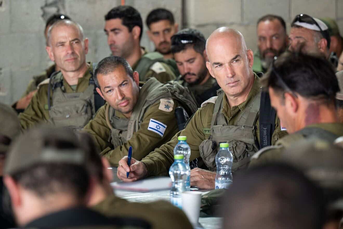 Israel Defense Forces Northern Command head Maj. Gen. Ori Gordin at a drill of the military’s 179th Brigade, Sept. 18, 2024. Credit: IDF.