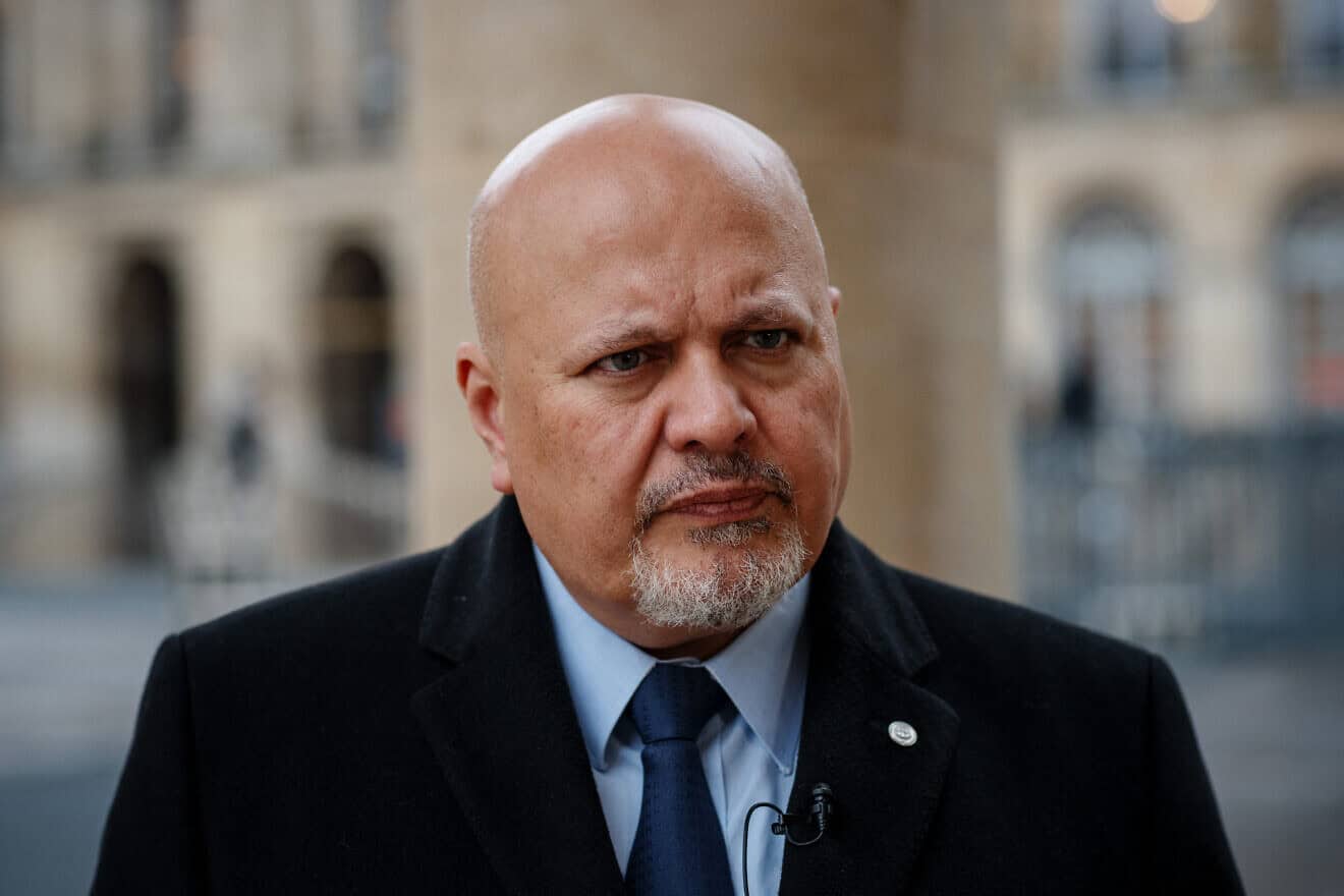 International Criminal Court chief prosecutor Karim Khan during an interview in Paris, Feb. 7, 2024. Photo by Dimitar Dilkoff/AFP via Getty Images.