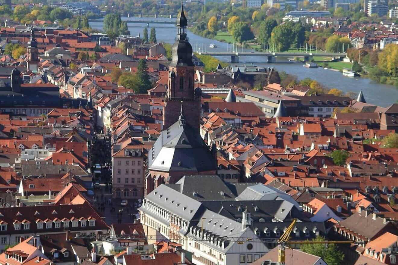 The Old Town in Heidelberg, Oct. 1 2004. Photo by Reinhard Wolf via Wikimedia Commons.