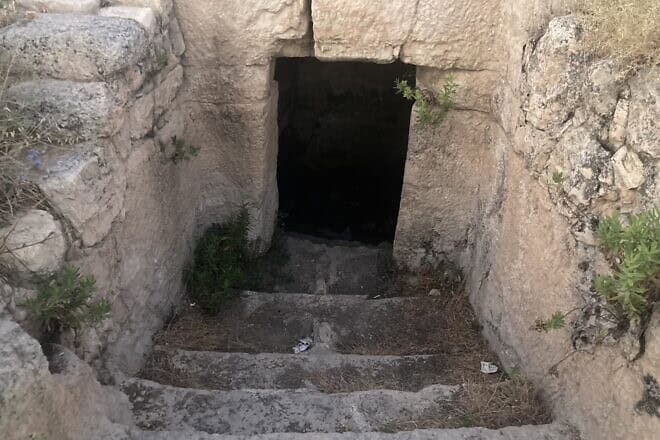 The mikvah, or Jewish ritual bath, next to the winery in Bat Ayin, Israel. Photo by Shlomo Vile.