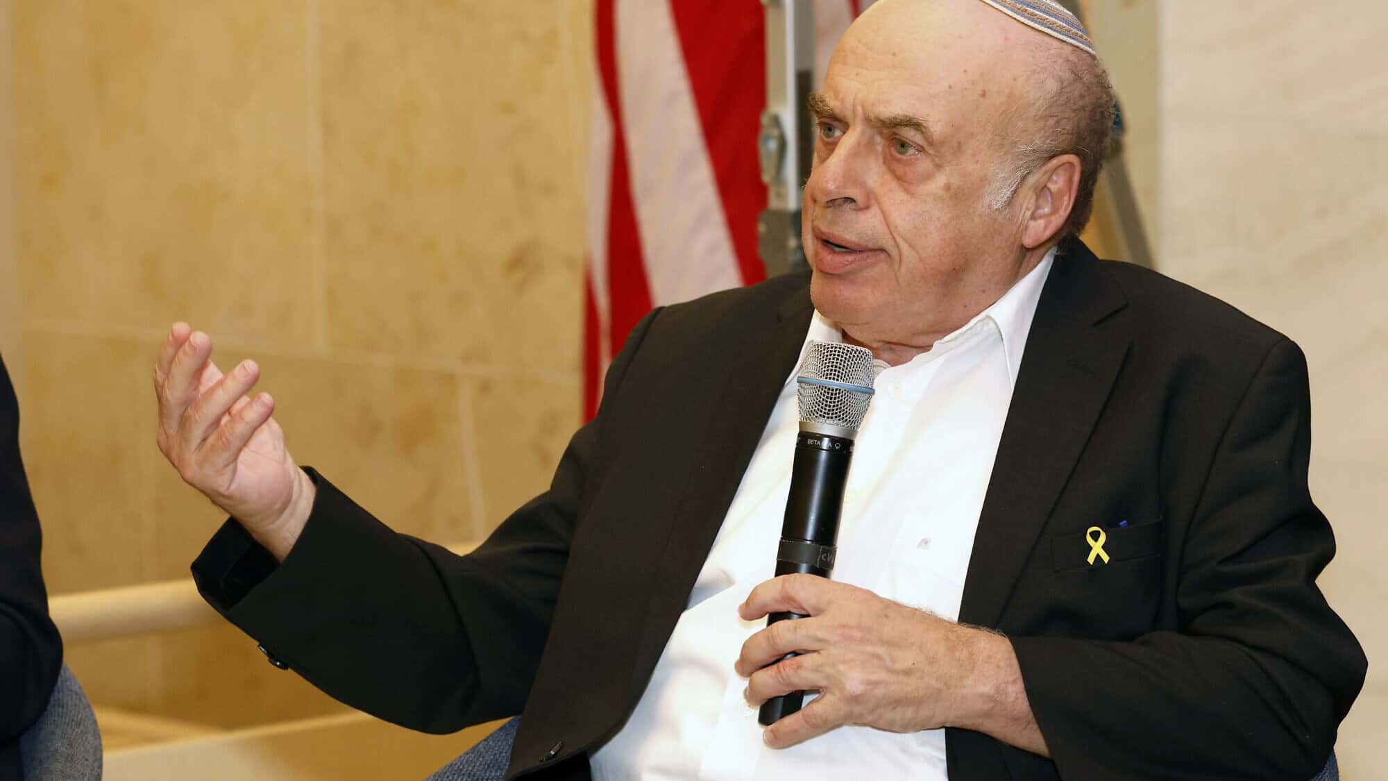 Natan Sharansky speaks at The Rabbi Sacks Legacy event in Manhattan, Sept. 4, 2024. Credit: Creative Image/The Rabbi Sacks Legacy.
