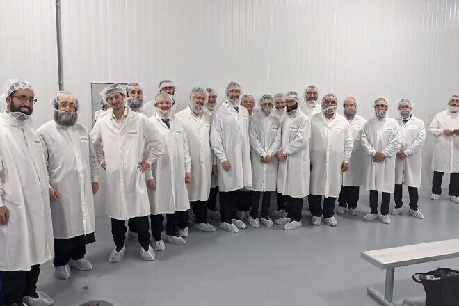 ASK OU Summer interns suited up for a food-plant visitation. Credit: Courtesy.