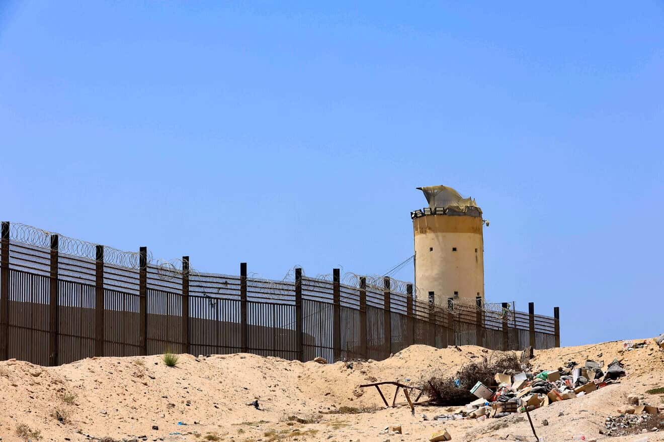 The Philadelphi Corridor between the southern Gaza Strip and Egypt, July 15, 2024. Photo by Oren Cohen/Flash90.
