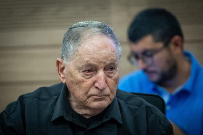 Secondary School Teachers Association chief Ran Erez attends an Education, Culture and Sports Committee meeting at the Knesset, June 26, 2024. Photo by Yonatan Sindel/Flash90.