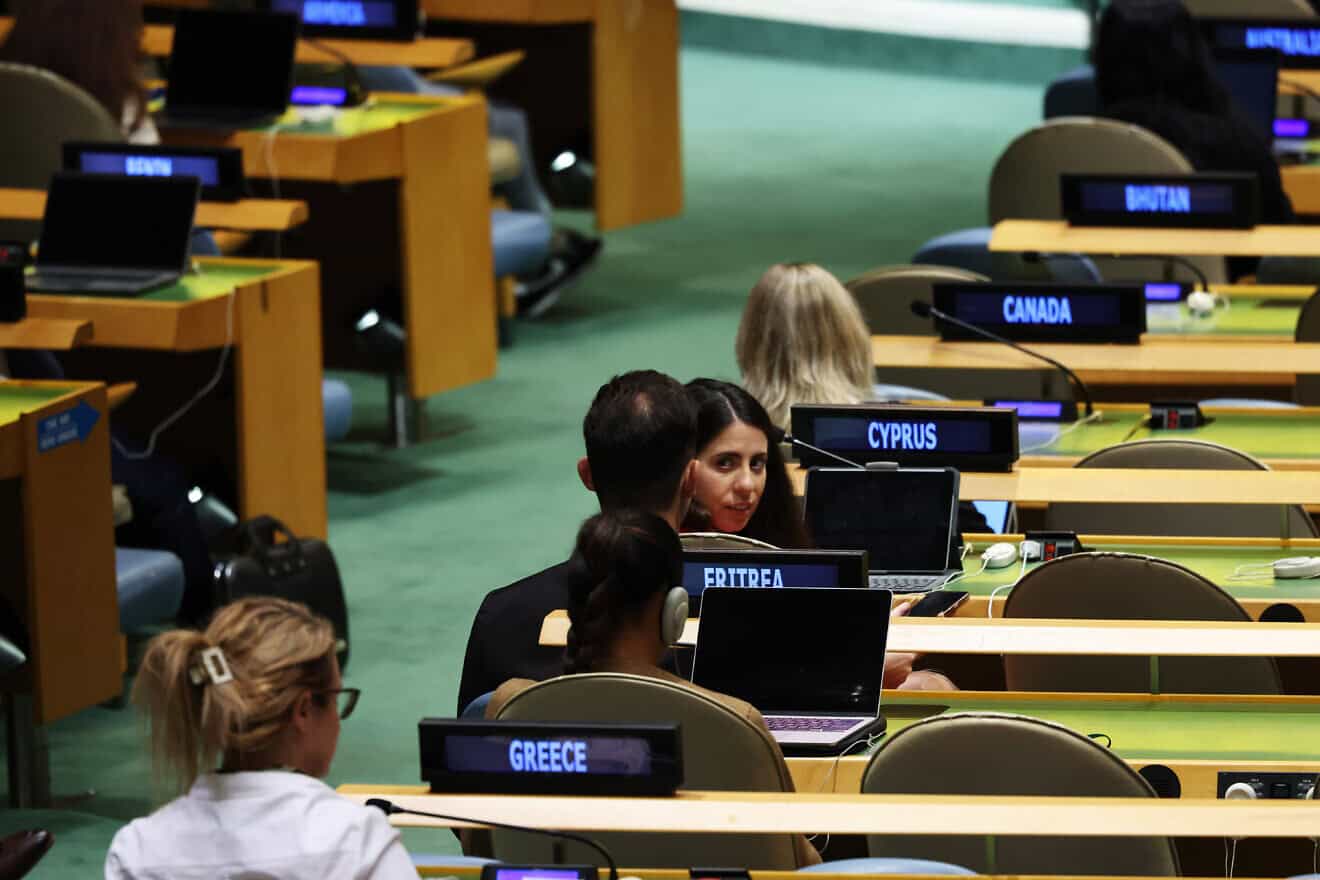 Delegates attend the 79th Session United Nations General Assembly (UNGA) at the headquarters of the United Nations in New York City on Sept. 26, 2024 in New York City. Photo by Michael M. Santiago/Getty Images.