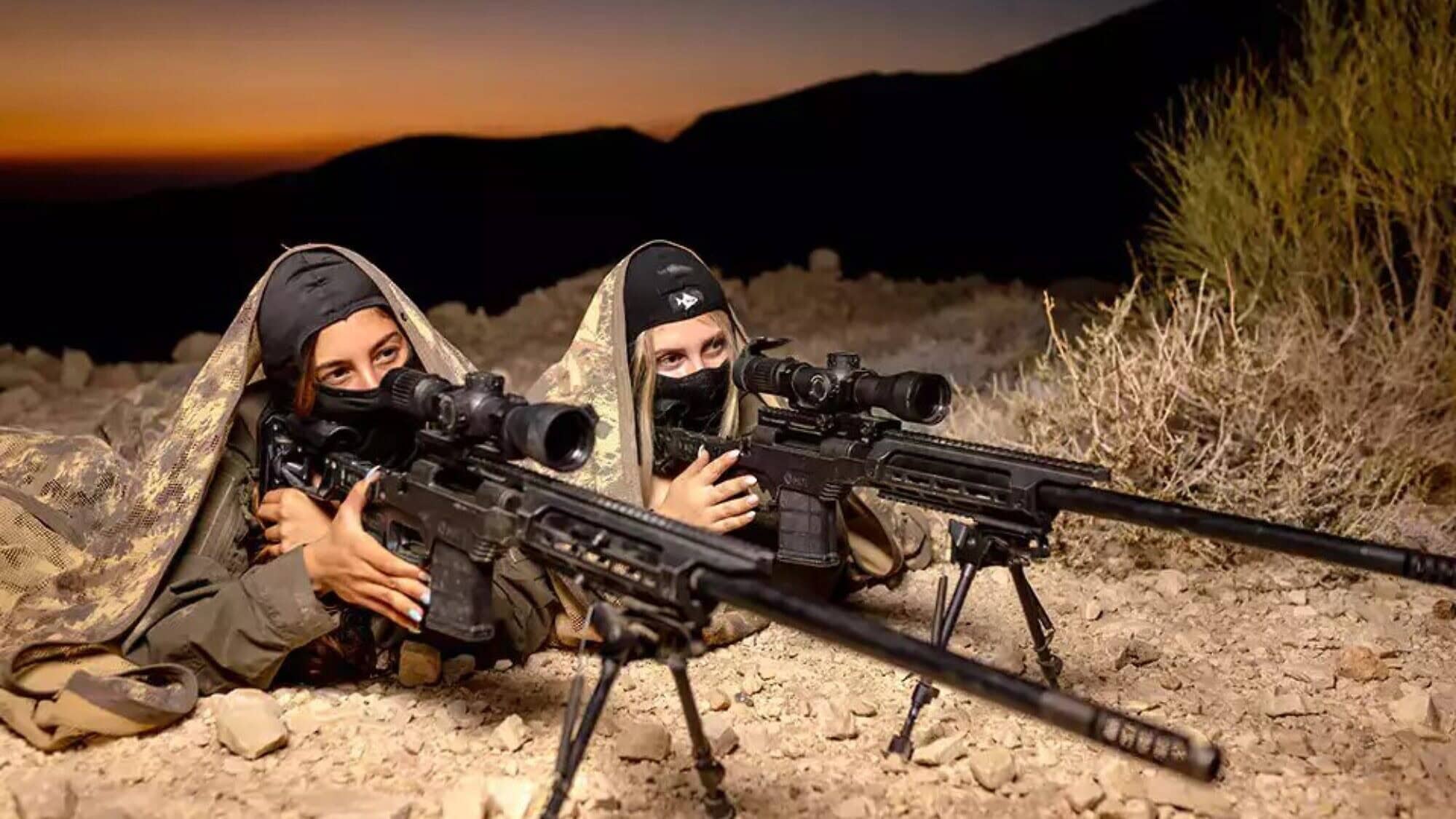 Staff Sgt. (res.) S. (left) and Staff Sgt. L. Photo by Eric Sultan.