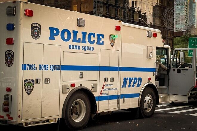 The New York Police Department at work in the morning of the first day of the 79th General Assembly Debate on Sept. 24, 2024. Credit: Loey Felipe/U.N. Photo.