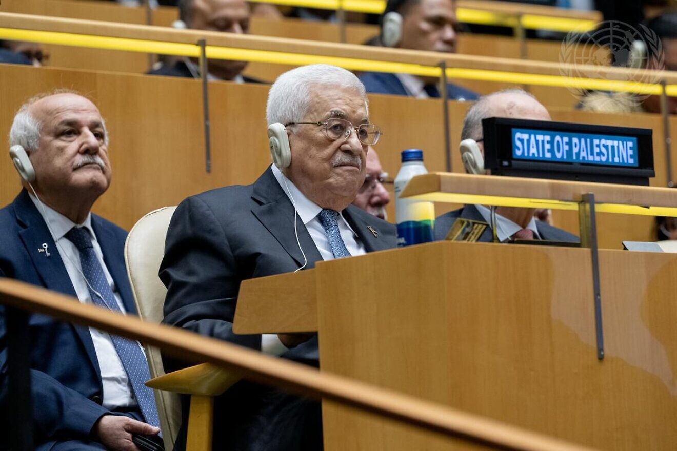 Palestinian leader Mahmoud Abbas attends the general debate of the General Assembly in New York on Sept. 24, 2024. Credit: Manuel Elías/U.N. Photo.