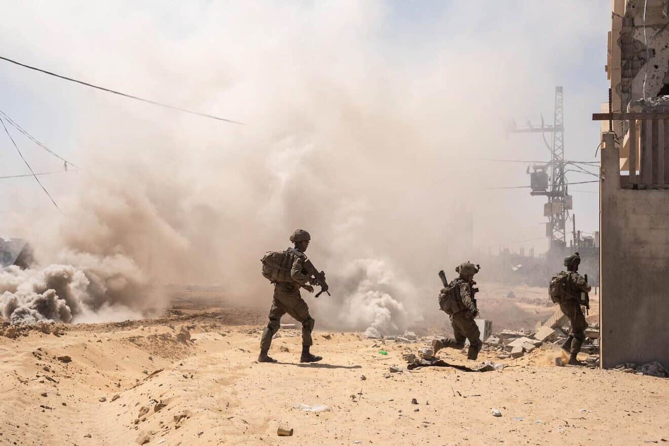 Israeli troops during operations in the Tel al-Sultan area of Rafah in southern Gaza, Sept. 2024.