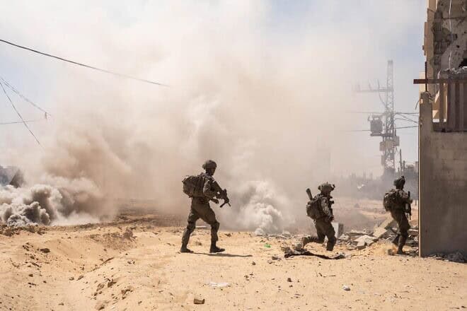 Israeli troops during operations in the Tel al-Sultan area of Rafah in southern Gaza, Sept. 2024.