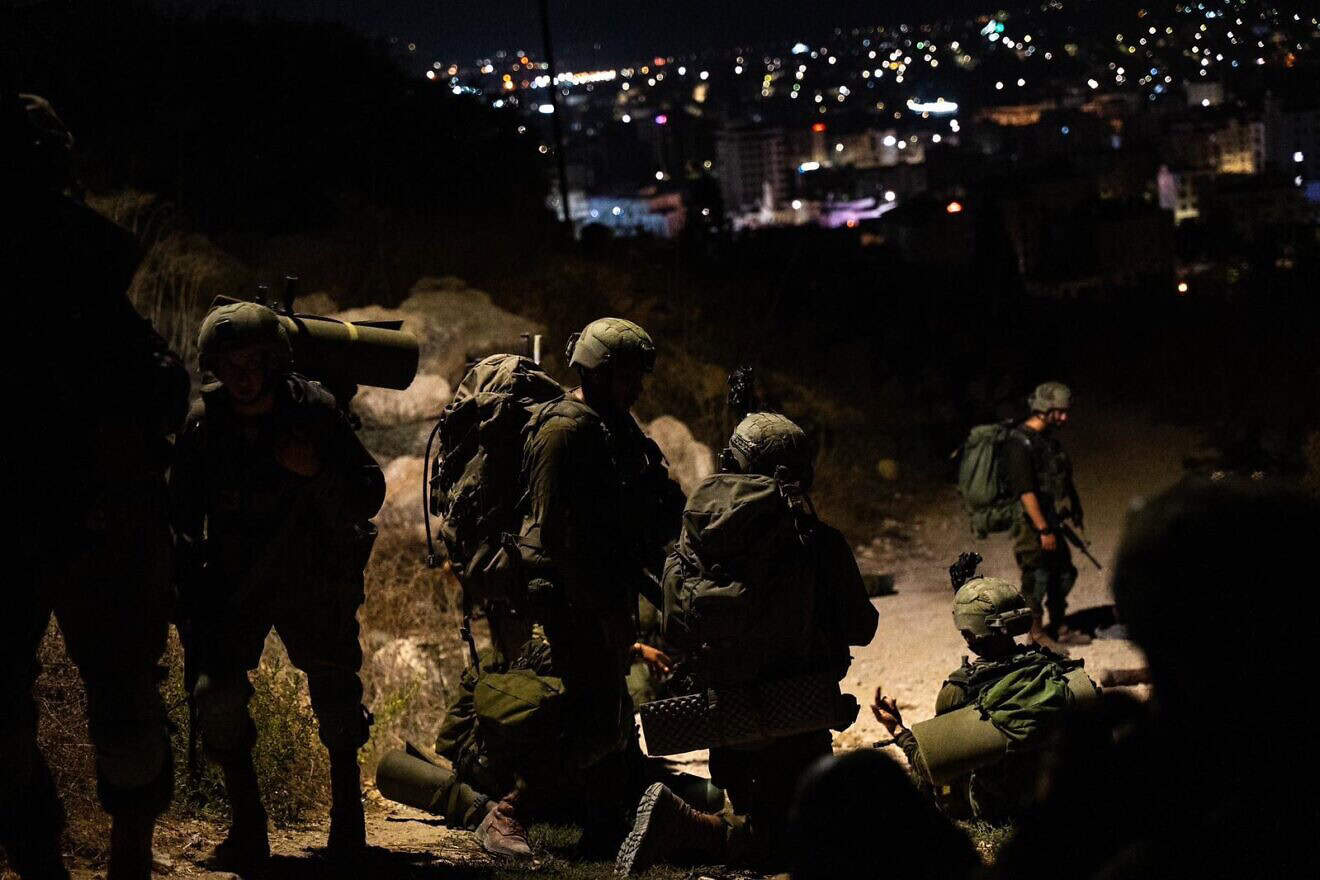 Israeli forces during a counter-terror operation in Jenin in northern Samaria, Sept. 2024. Credit: IDF.