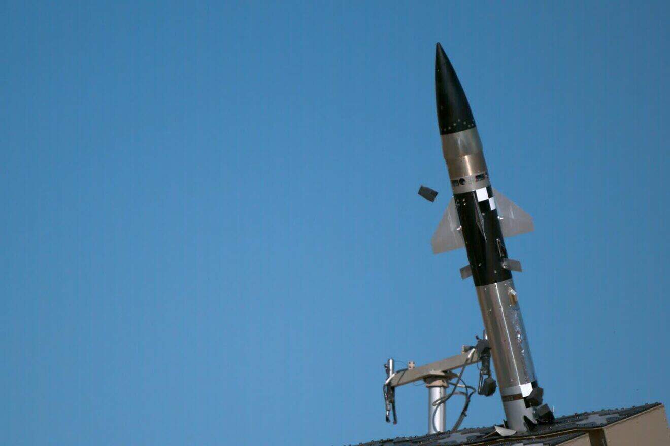 An Iron Dome interceptor in Israel. Credit: Israel Ministry of Defense Archives.
