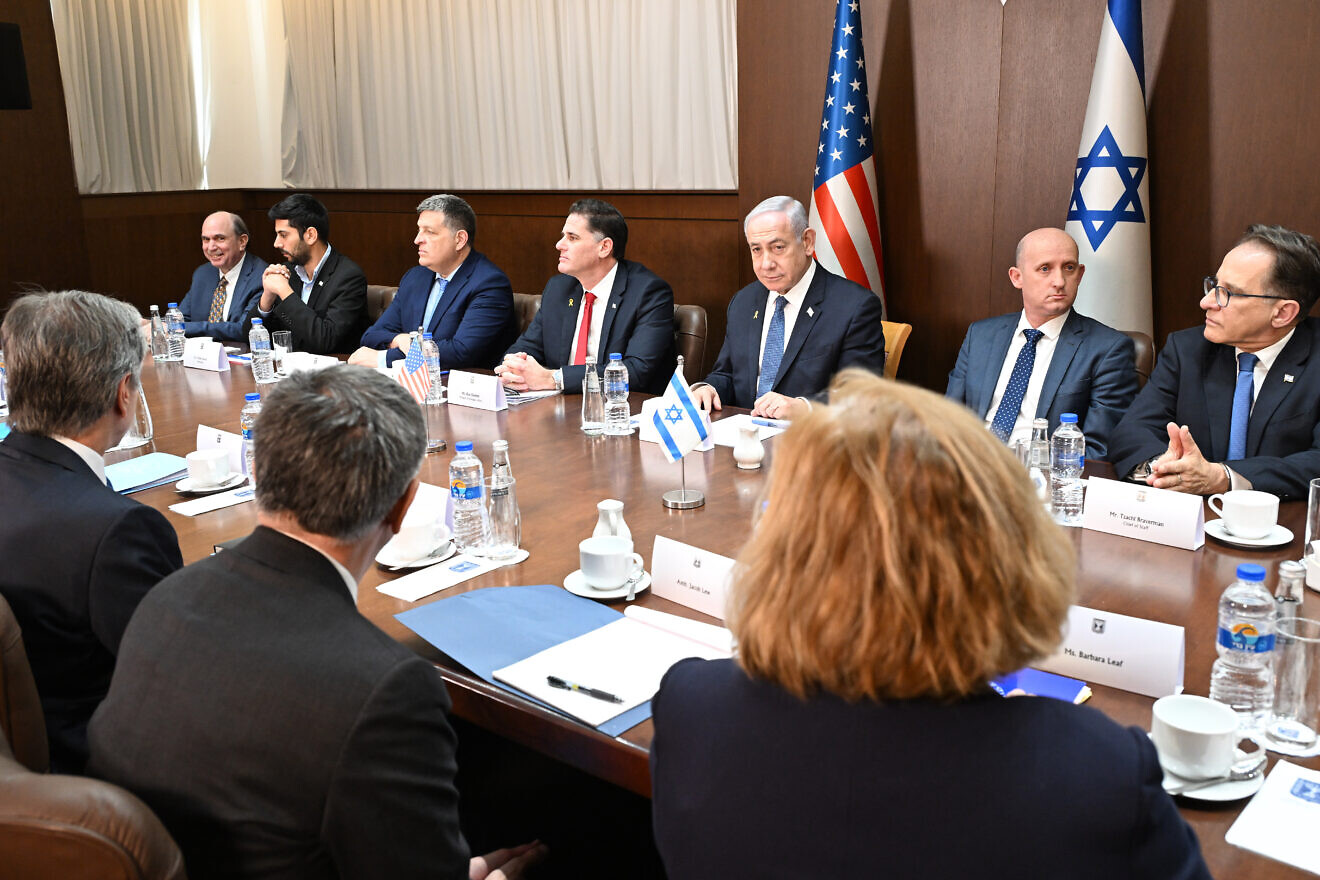 U.S. Secretary of State Antony Blinken meets with Israeli Prime Minister Benjamin Netanyahu in Jerusalem on Oct. 22, 2024. Credit:  U.S. Embassy in Jerusalem.