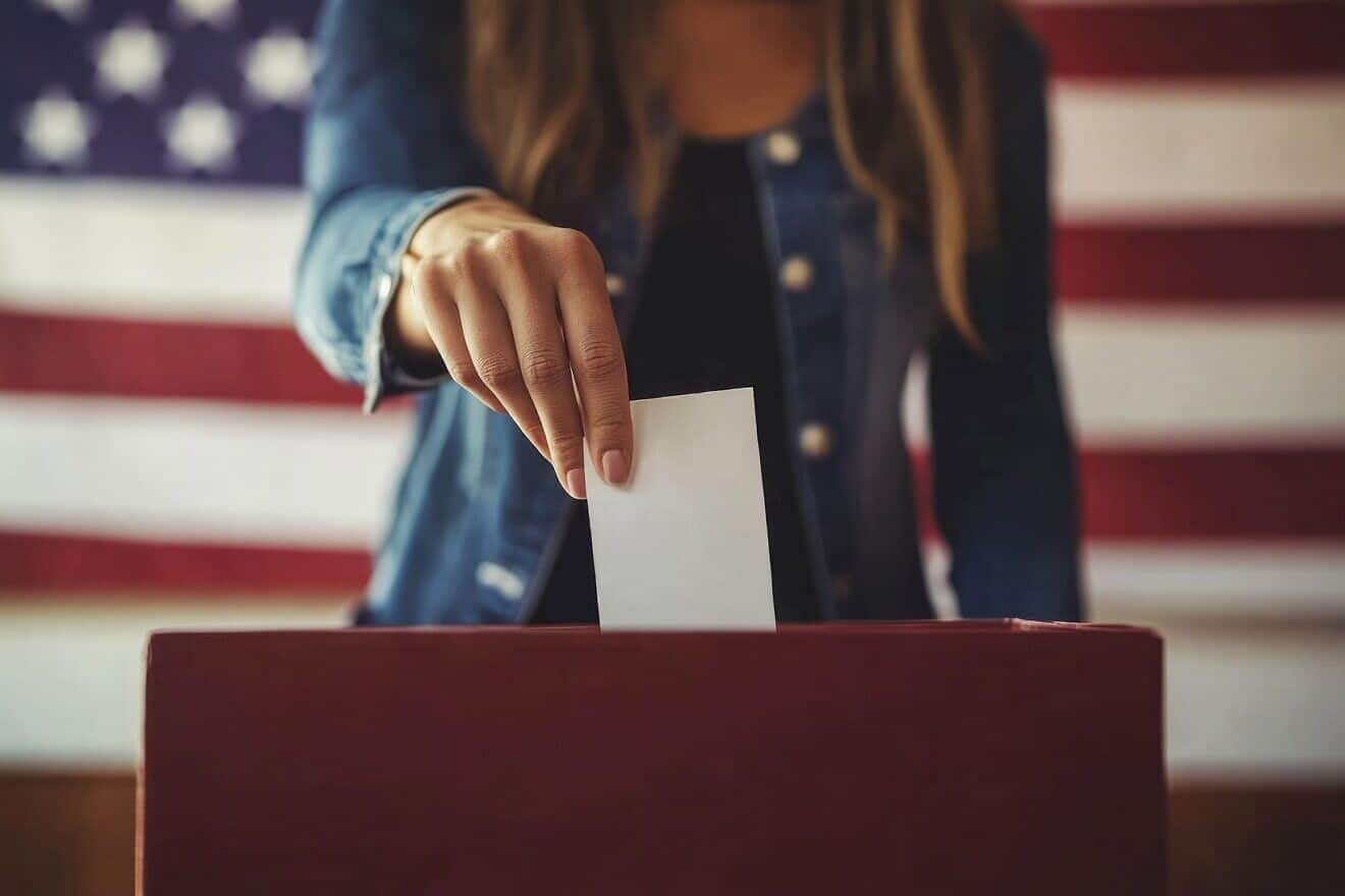 U.S. voter at a ballot box. Credit: Yamu_Jay/Pixabay.